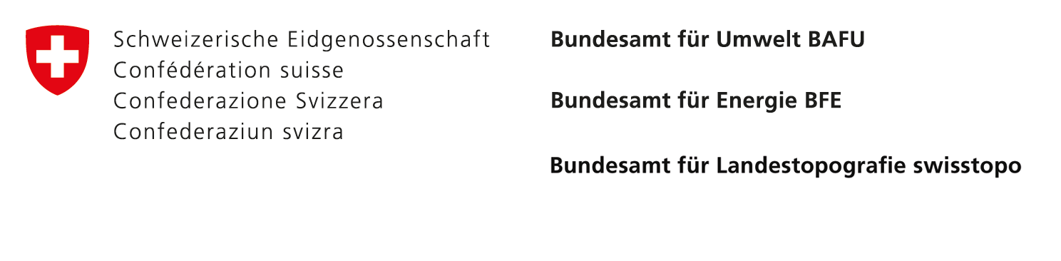 Logo BAFU,BFE,Swisstopo